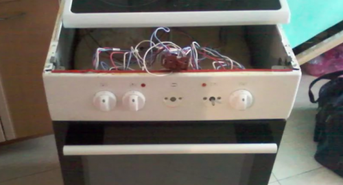 Ремонт керамической электроплиты. Селигерская